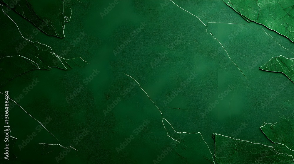 Poster elegant dark green textured background with subtle cracks and lines