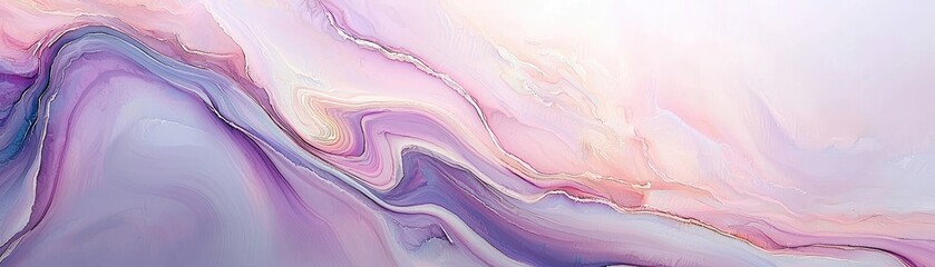 Pastel purple and pink abstract art; swirling paint background; website design