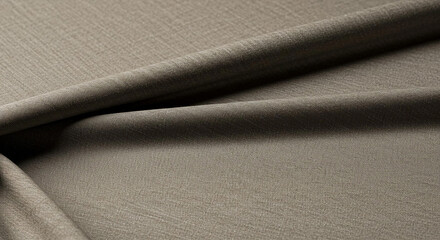 Elegant Draped Taupe Fabric Texture Soft Grey Brown Textured Textile Background