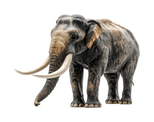 Obraz premium Majestic elephant in nature wildlife portrait isolated on transparent background