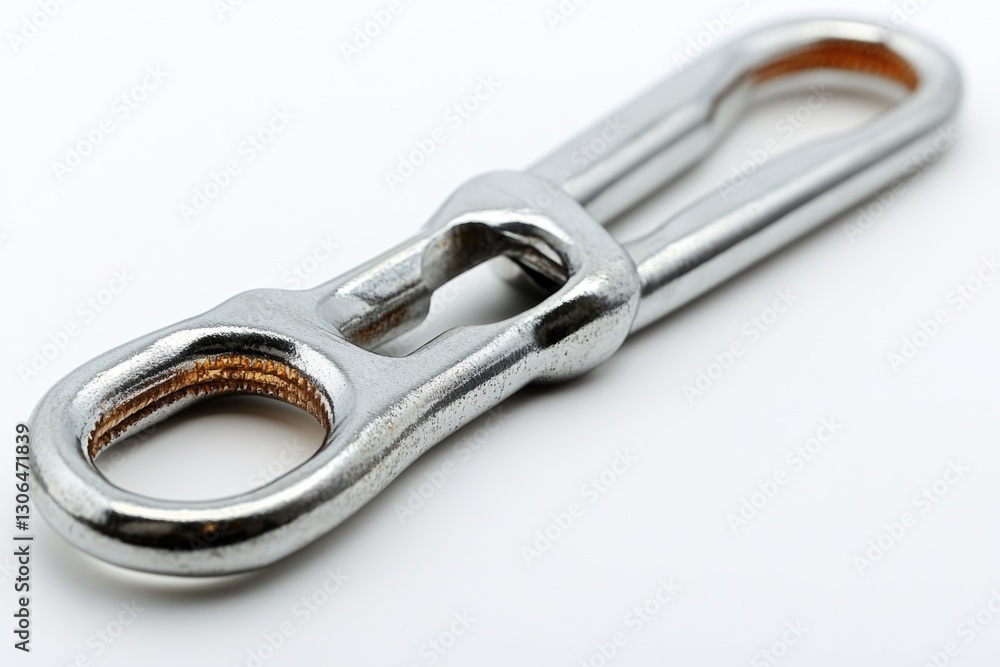 Poster Close-up shot of a pair of scissors on a white surface, useful for various graphic design and crafting projects