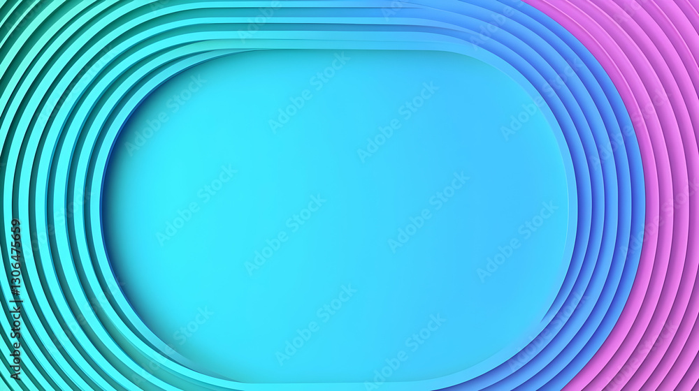 Poster vibrant abstract background with curved line patterns in blue and purple