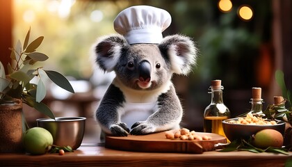Koala Chef in the Australian Outdoors: A Culinary Adventure