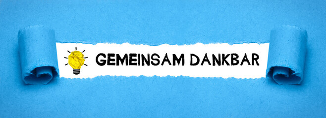 Gemeinsam dankbar	
