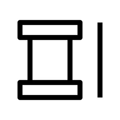 shopping and delivery thin icon