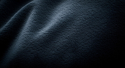 Luxurious Dark Grey Fleece Fabric Texture Soft Plush Material Close Up Detail Shot