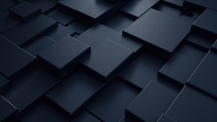 Fototapeta premium Abstract picture of black geometric texture graphic with minimal, monochrome style design. Modern art present about the seamless pattern textiles perfect for creative background and wallpaper. AIG53.