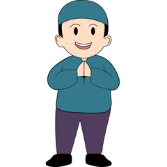 Cute Muslim Character