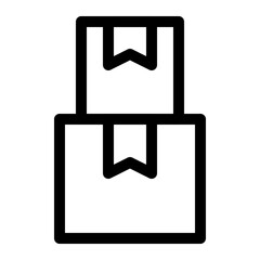 shopping and ecommerce thin icon