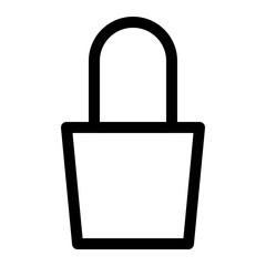 shopping and ecommerce thin icon