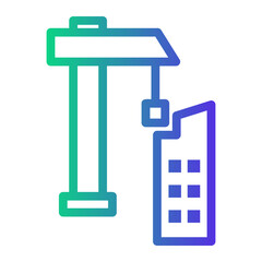 hook Line Gradient Icon