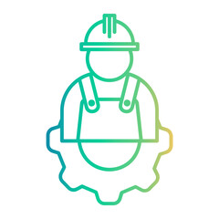 architect Line Gradient Icon