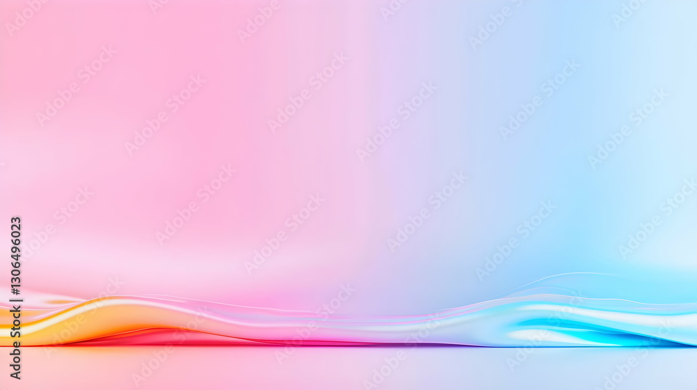 Poster colorful abstract background with soft waves and gradient effect