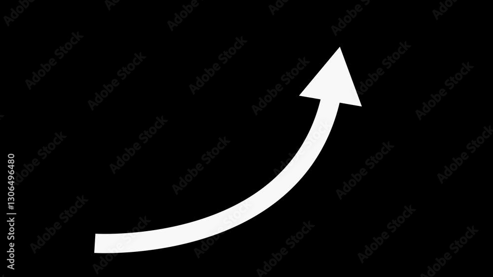Poster abstract long arrows icon set. vector set of trendy long arrows left and right in flat style on blac