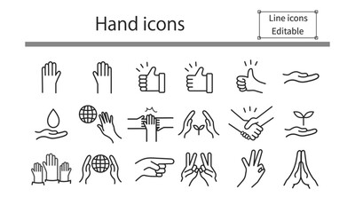Hand icons
