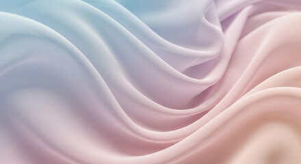 Obraz premium Elegant Pastel Fabric Drape Soft Flowing Silk Texture Background