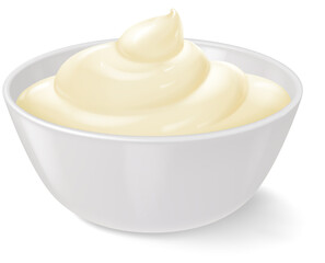Bowl of Mayonnaise Sauce