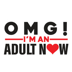 Funny Typography for Becoming an Adult