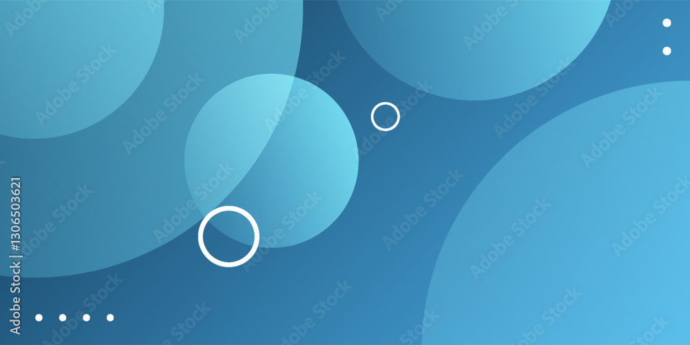 Wall mural blue abstract. minimal geometric background. dynamic shapes composition. eps10 vector