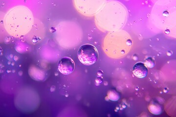 Abstract purple with water bubble pantone 2025.