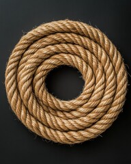 Long length of durable rope displayed on a neutral surface perfect for crafting and outdoor use