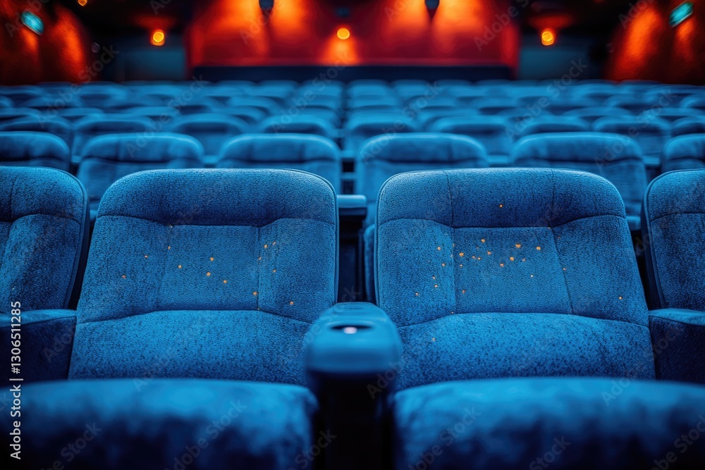 Poster row of chairs in a theater setting