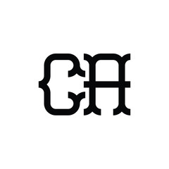 CA monogram logo design letter text name symbol monochrome logotype alphabet character simple logo