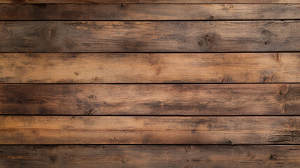 Obraz premium Rustic wood planks with warm brown tone, perfect for backgrounds or design projects. texture and grain add natural feel to any setting