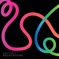 abstract neon wave vector, modern colorful digital background, futuristic glowing line art design