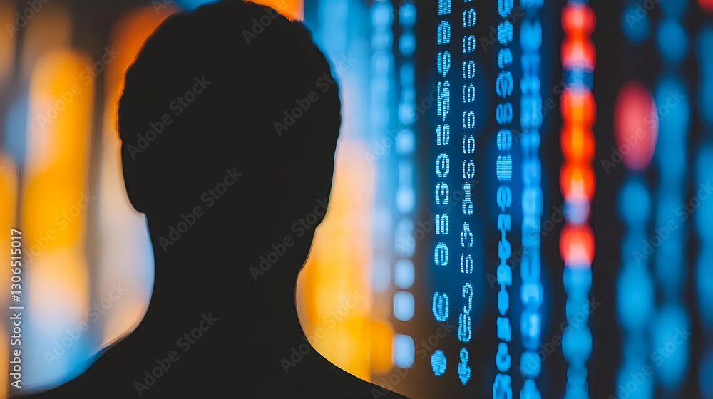 Poster data analysis event tech environment digital graphic abstract viewpoint futuristic concept
