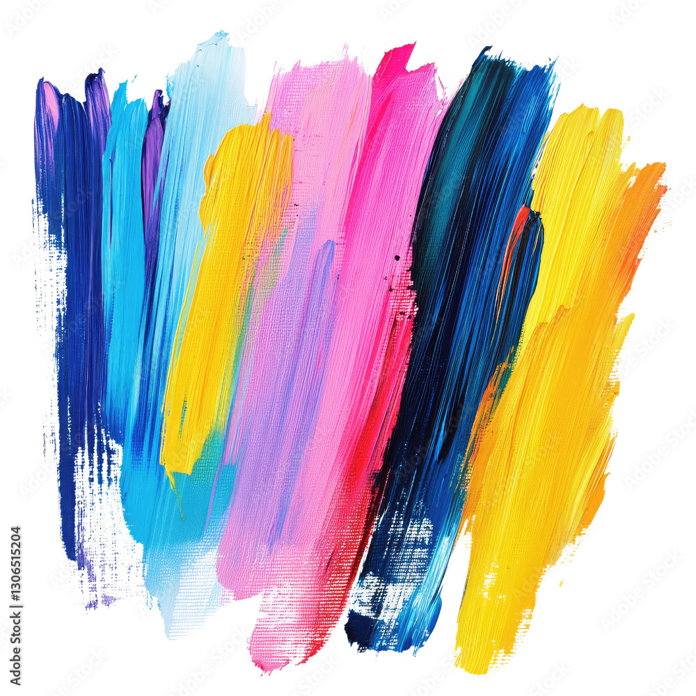 Aufkleber vibrant colorful brush strokes creating a dynamic abstract background perfect for artistic projects,