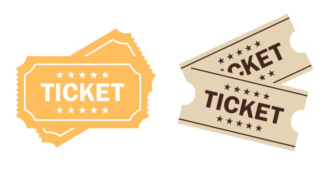 Ticket vector web icon