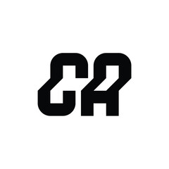 CA monogram logo design letter text name symbol monochrome logotype alphabet character simple logo