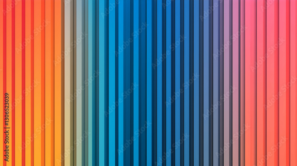 Poster vibrant gradient background with colorful vertical lines and stripes