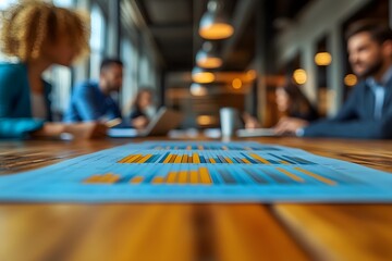 Business Team Analyzing Financial Reports in Modern Office for Strategic Planning