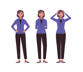 025 - Worker people mini set angry