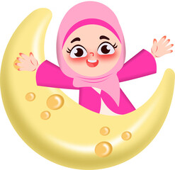 Illustration of Muslim characters