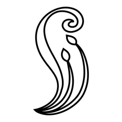 Decorative icon vector. Ornaments elements illustration sign. Decorative elements symbol or logo.