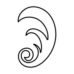 Decorative icon vector. Ornaments elements illustration sign. Decorative elements symbol or logo.