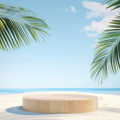 palm tree on the beach background