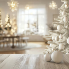 christmas tree and decorations