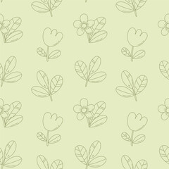 seamless pattern with flowers