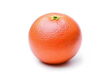 Ripe grapefruit citrus fruit isolated on white background