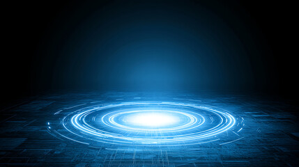 Fototapeta premium Dynamic energy burst digital realm abstract visuals dark environment futuristic concept