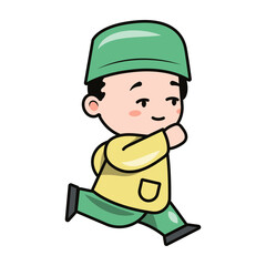 Cute Moslem Illustration