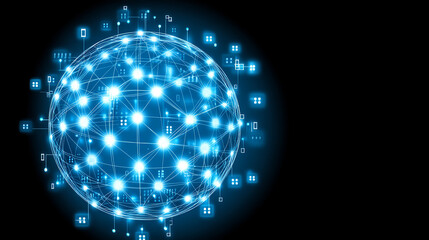 Exploring global connectivity through digital networks virtual environment infographic futuristic viewpoint