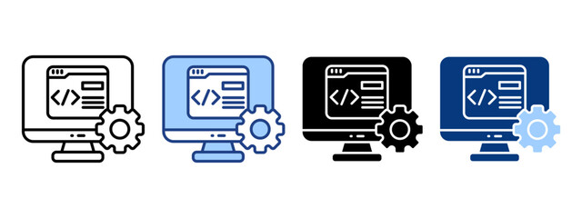 Software Simple Icon Vector Illustration Concept