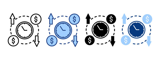 Productivity Simple Icon Vector Illustration Concept
