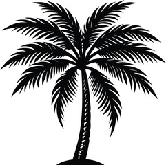 Obraz premium palm tree silhouette