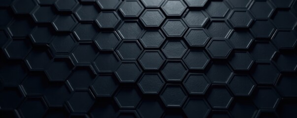 Subtle black hexagon texture, abstract backdrop, hexagonal pattern, texture background